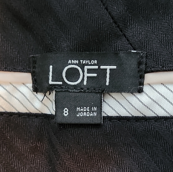ANN TAYLOR LOFT Julie Trousers in Black. Women's Size 8. 🖤 - Picture 4 of 9